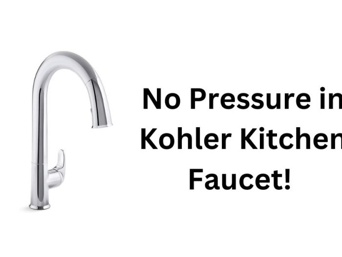 Kohler Kitchen Faucet Having No Pressure
